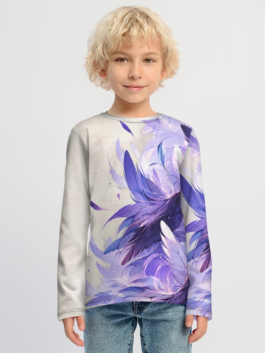 Boys' cotton long sleeve shirt