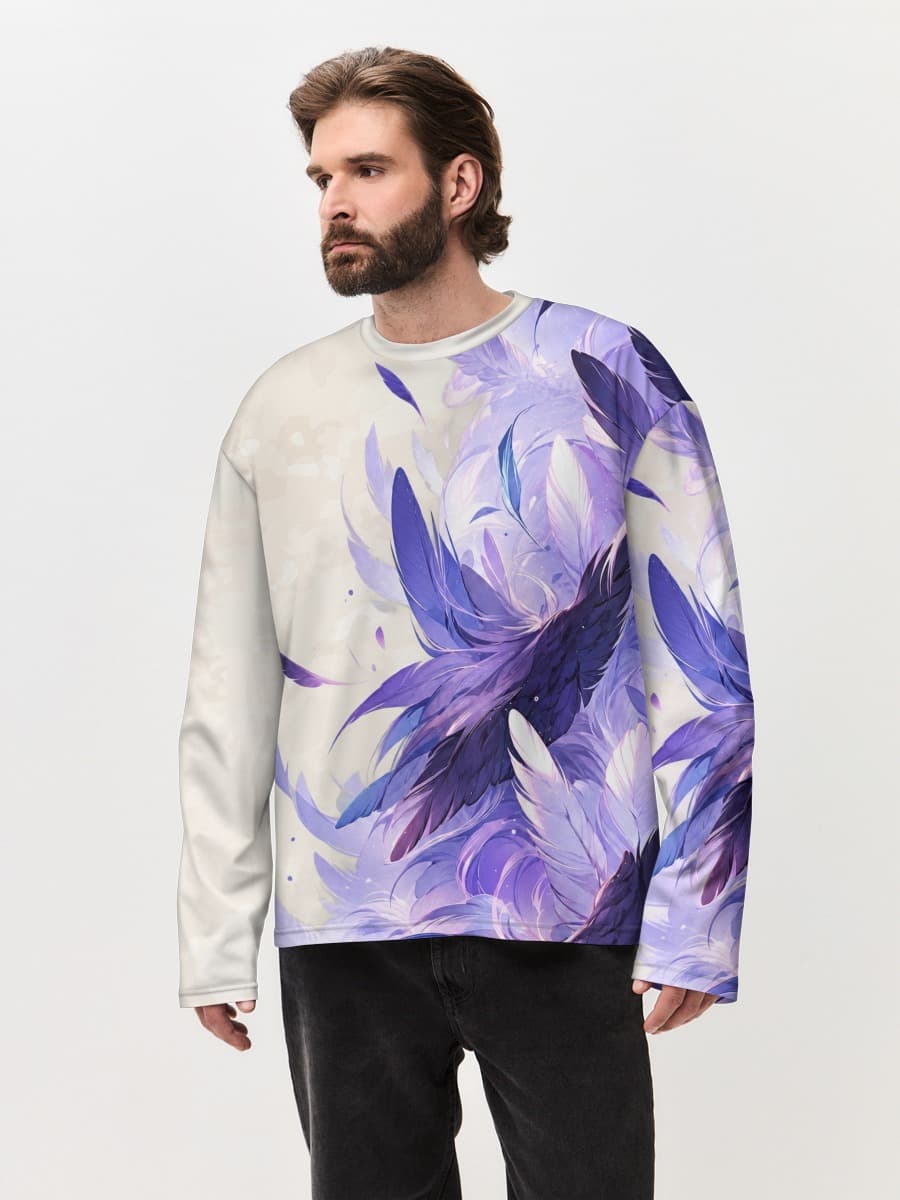 Men's oversized cotton long sleeve