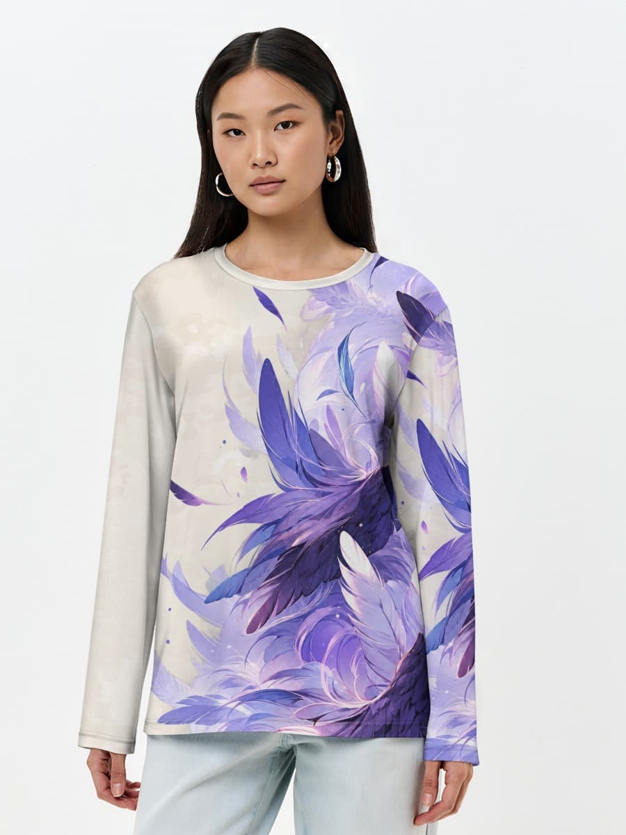 Women's long sleeve shirt. Cotton