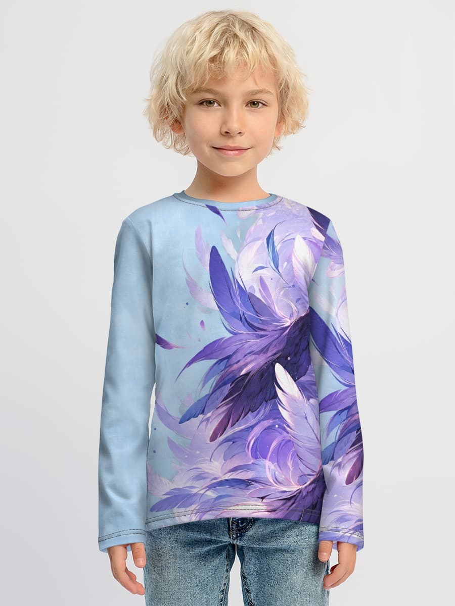 Baumwoll-Langarmshirt Jungen