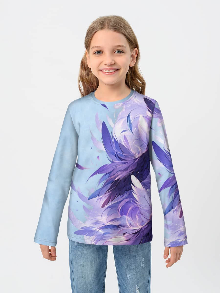 Baumwoll-Langarmshirt Mädchen