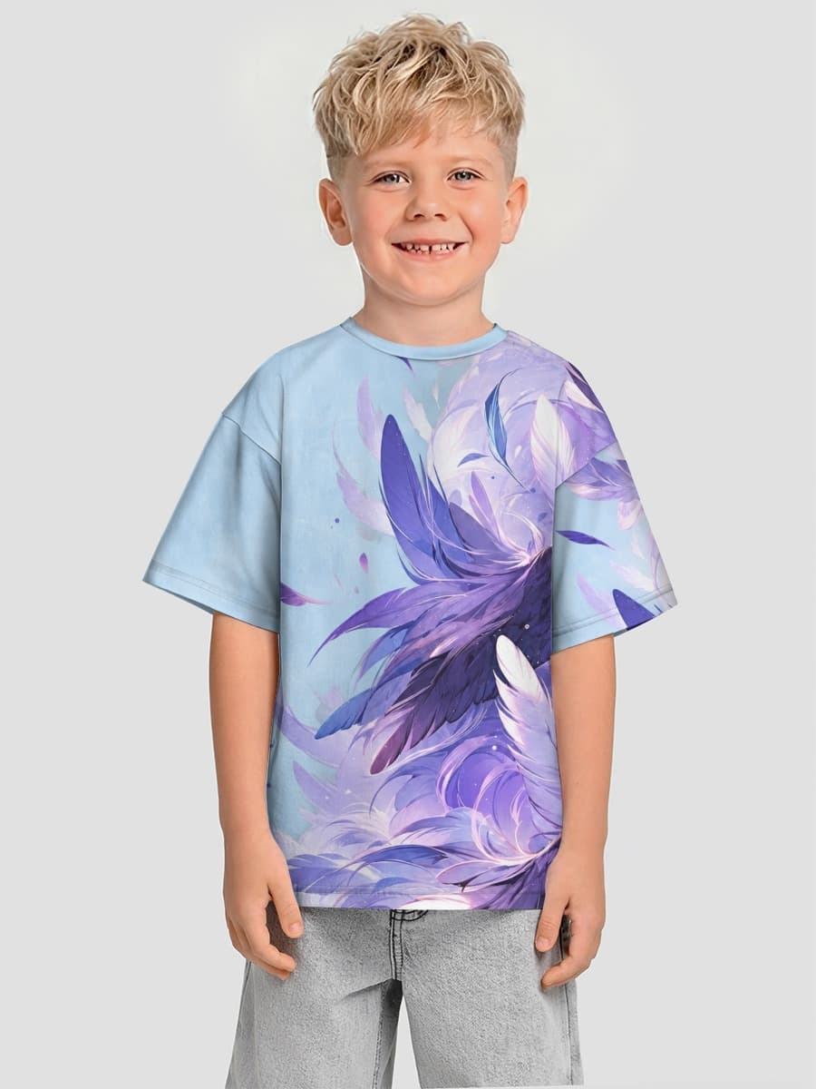 Oversized Baumwoll-T-Shirt Jungen