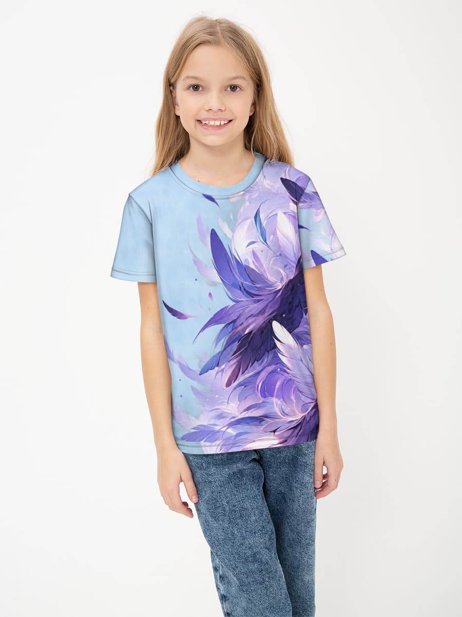 Basic Baumwoll-T-Shirt Mädchen