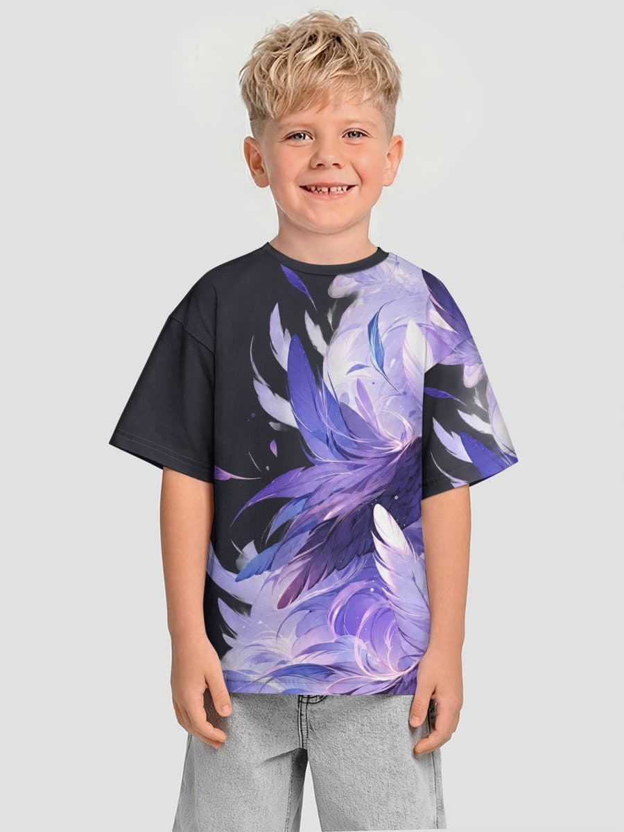 Oversized Baumwoll-T-Shirt Jungen
