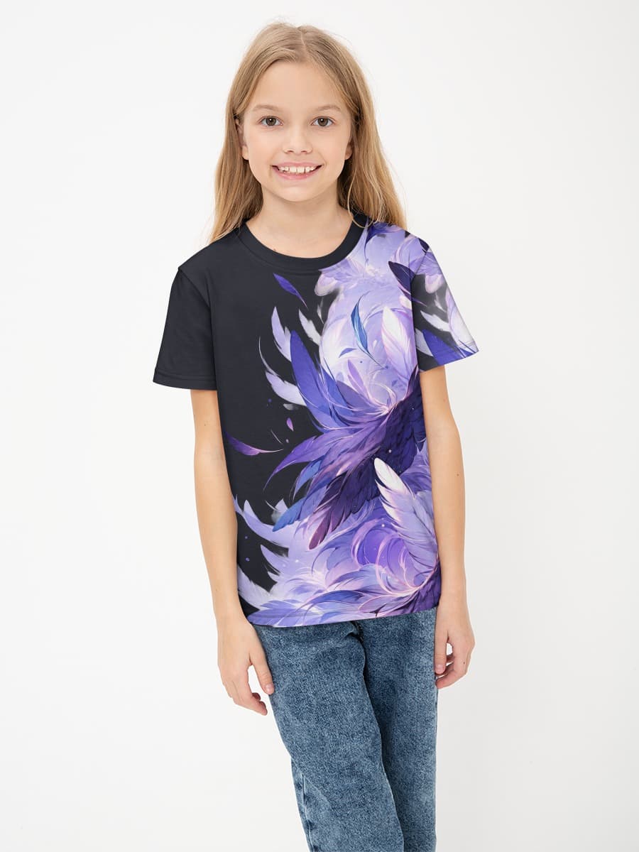 Basic Baumwoll-T-Shirt Mädchen