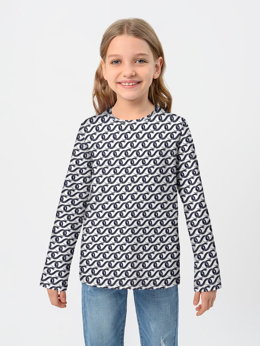 Baumwoll-Langarmshirt Mädchen