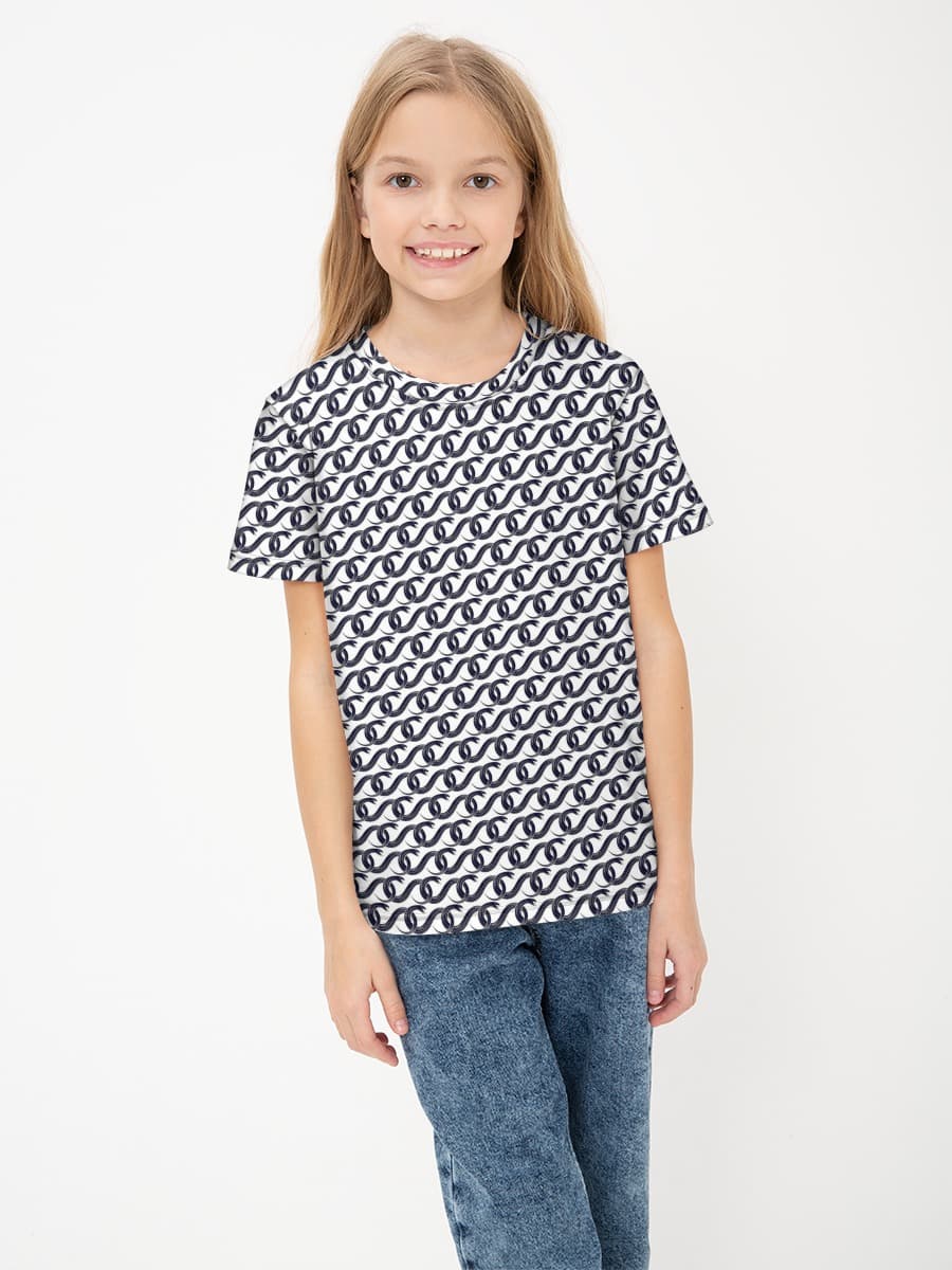 Basic Baumwoll-T-Shirt Mädchen
