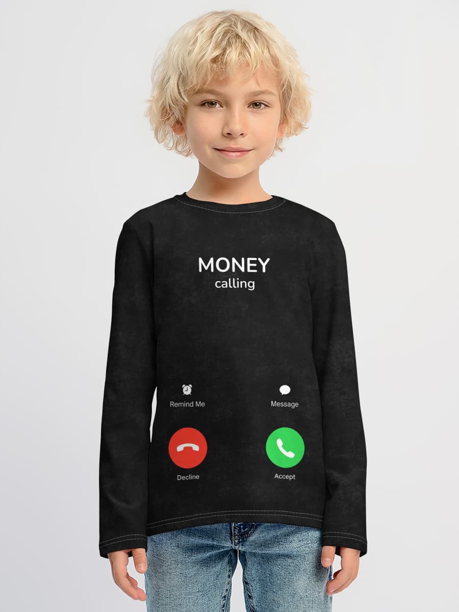 Boys' cotton long sleeve shirt