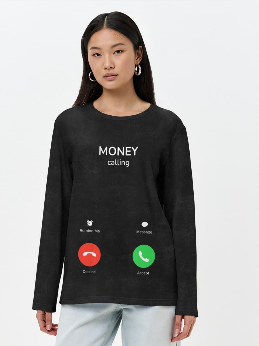 Women's long sleeve shirt. Cotton