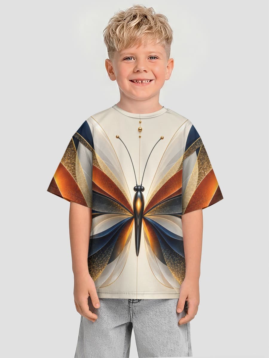 Oversized Baumwoll-T-Shirt Jungen