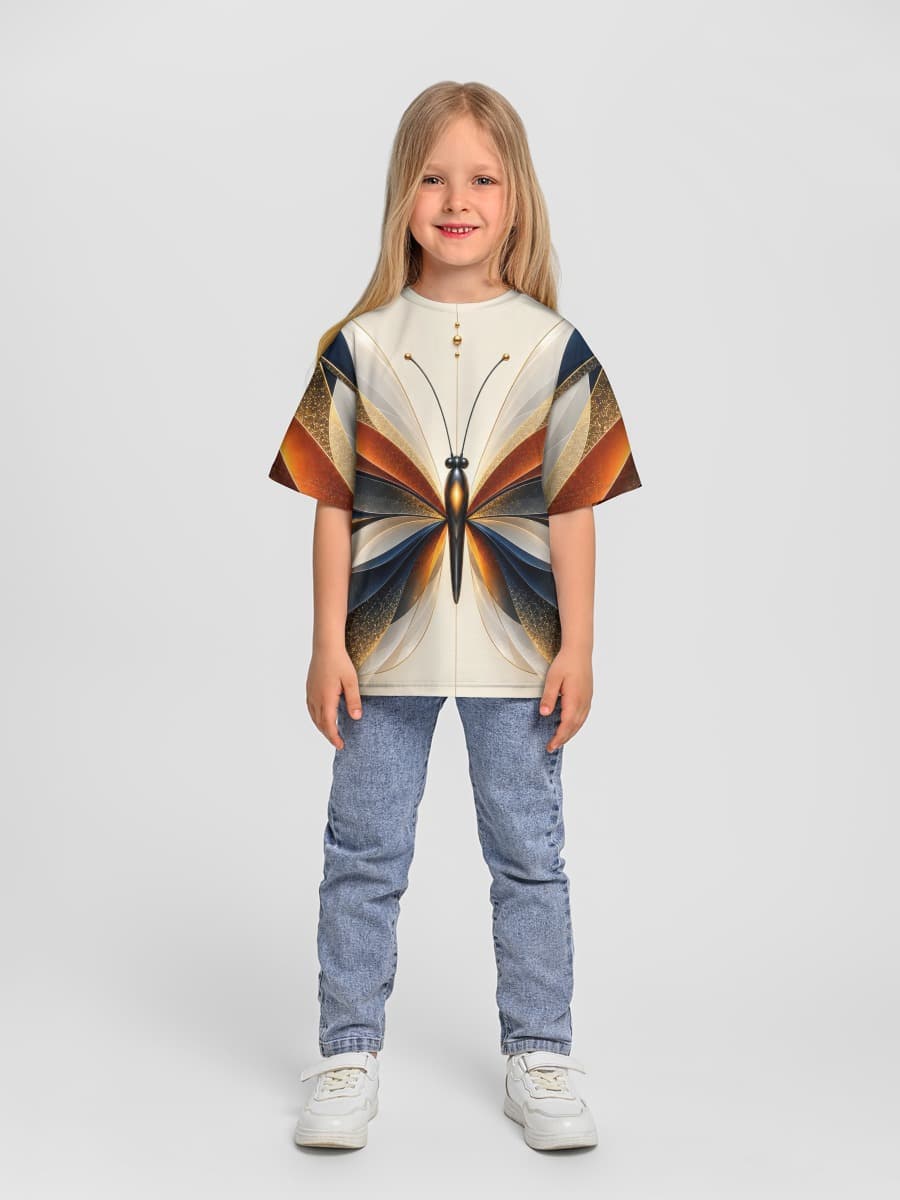 Oversized Baumwoll-T-Shirt Mädchen