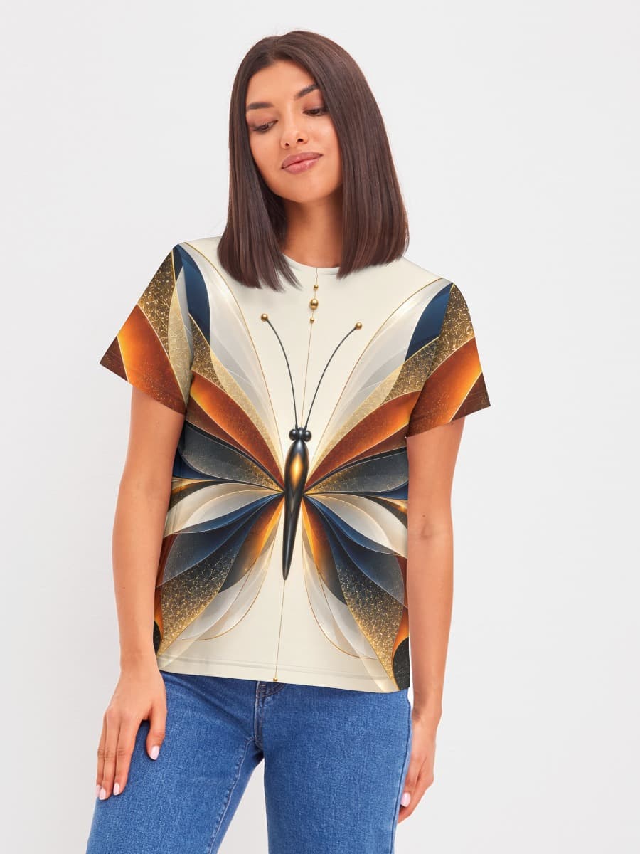 Damen Basic Baumwoll T-Shirt