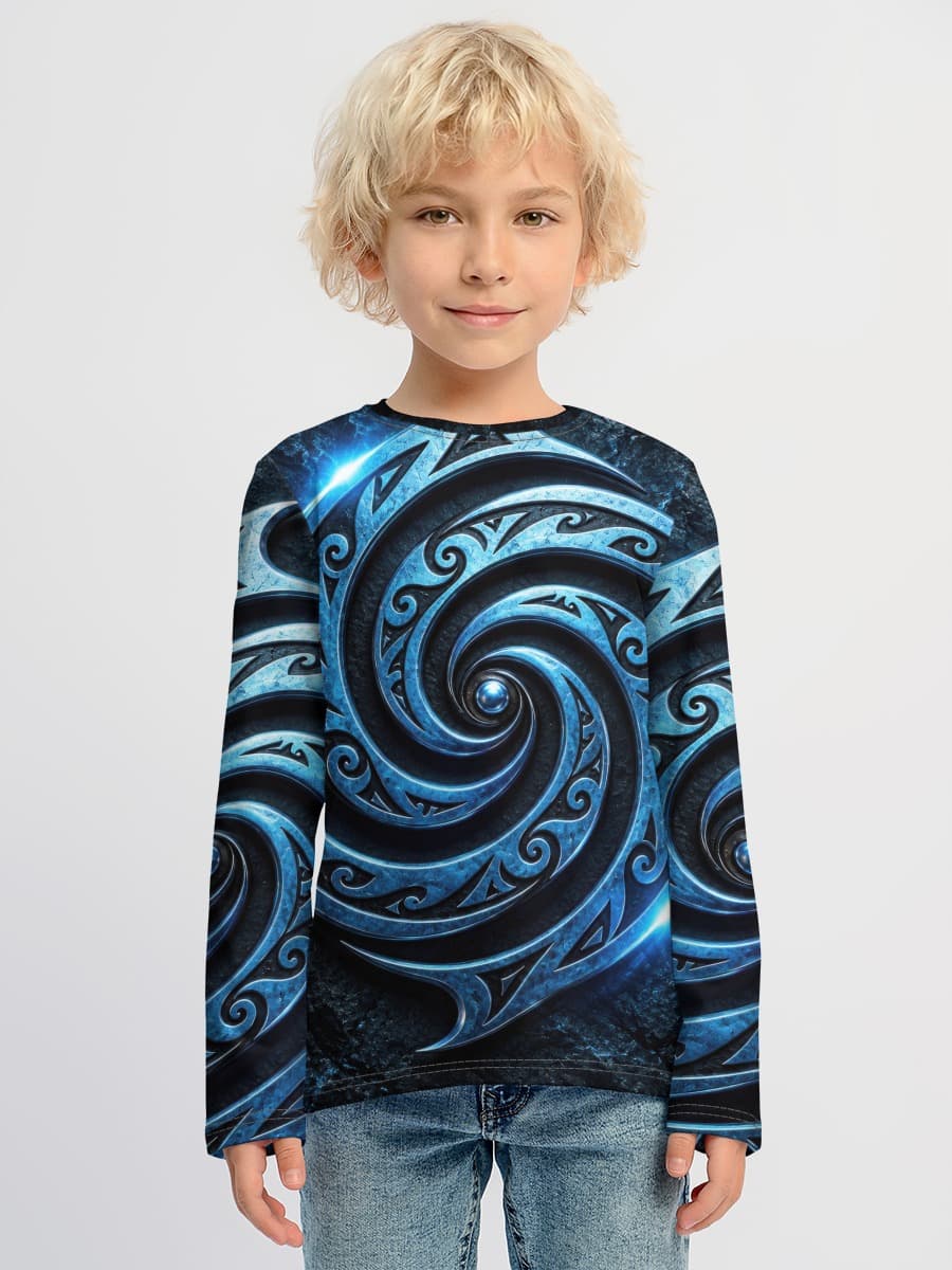 Baumwoll-Langarmshirt Jungen