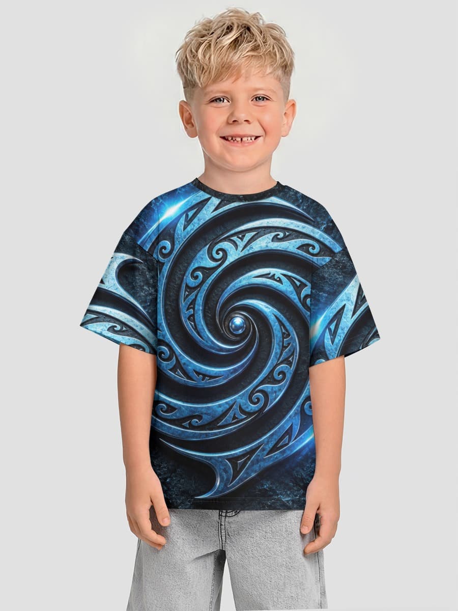 Oversized Baumwoll-T-Shirt Jungen