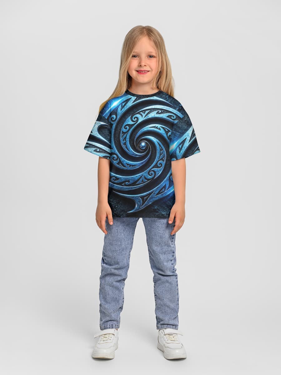 Oversized Baumwoll-T-Shirt Mädchen