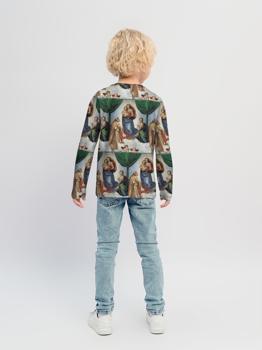Baumwoll-Langarmshirt Jungen