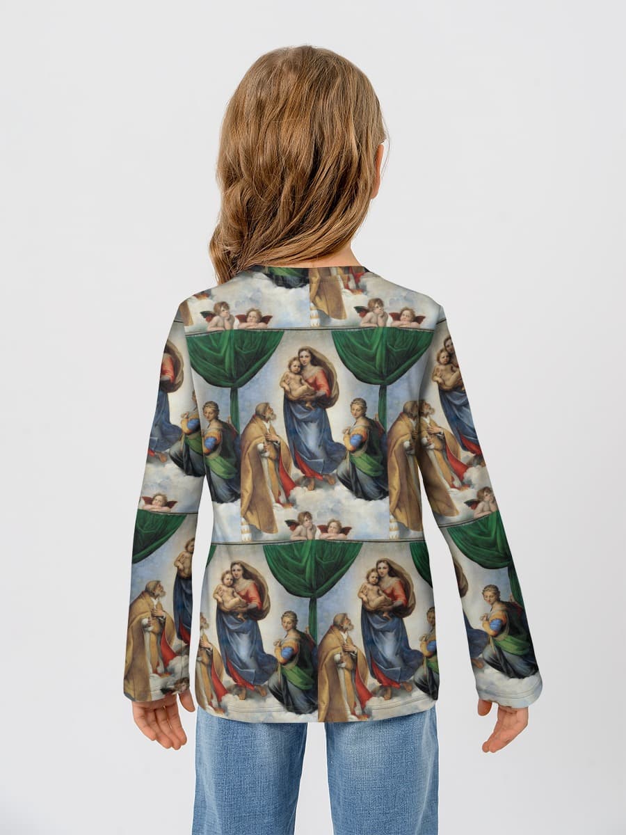 Baumwoll-Langarmshirt Mädchen