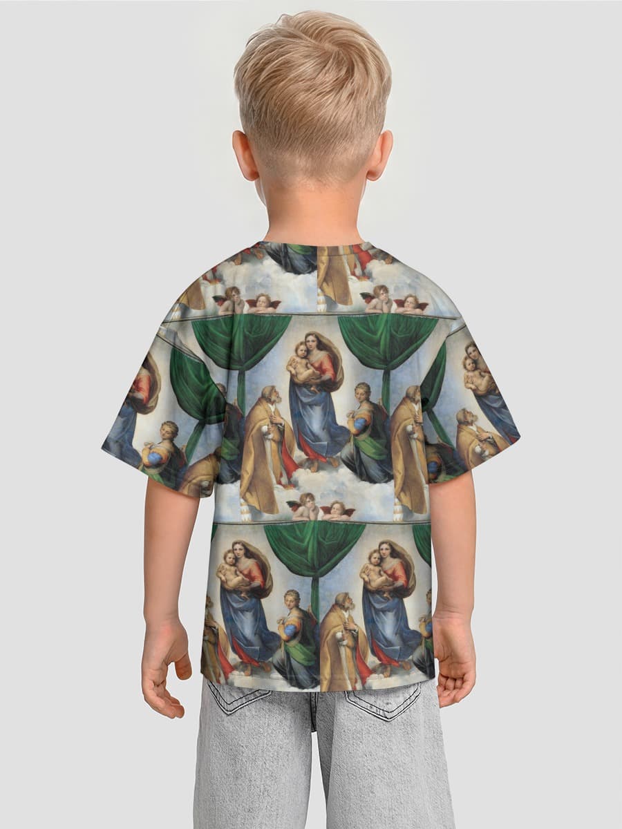 Oversized Baumwoll-T-Shirt Jungen