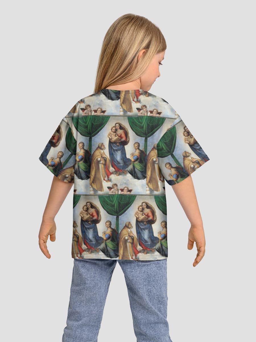 Oversized Baumwoll-T-Shirt Mädchen