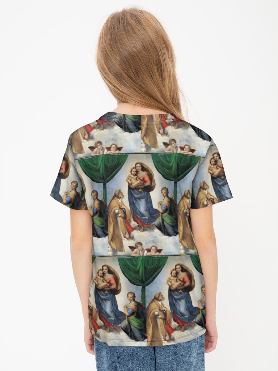 Basic Baumwoll-T-Shirt Mädchen