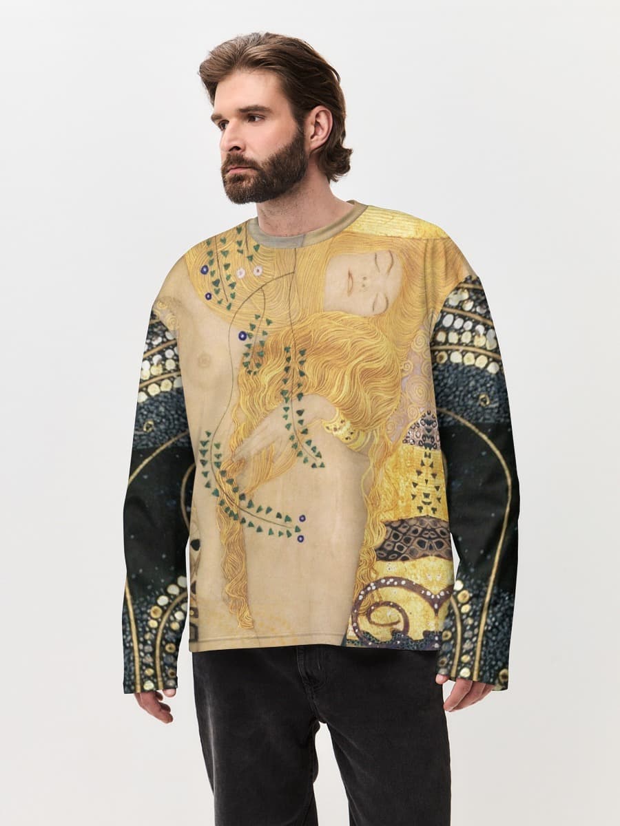 Men's oversized cotton long sleeve