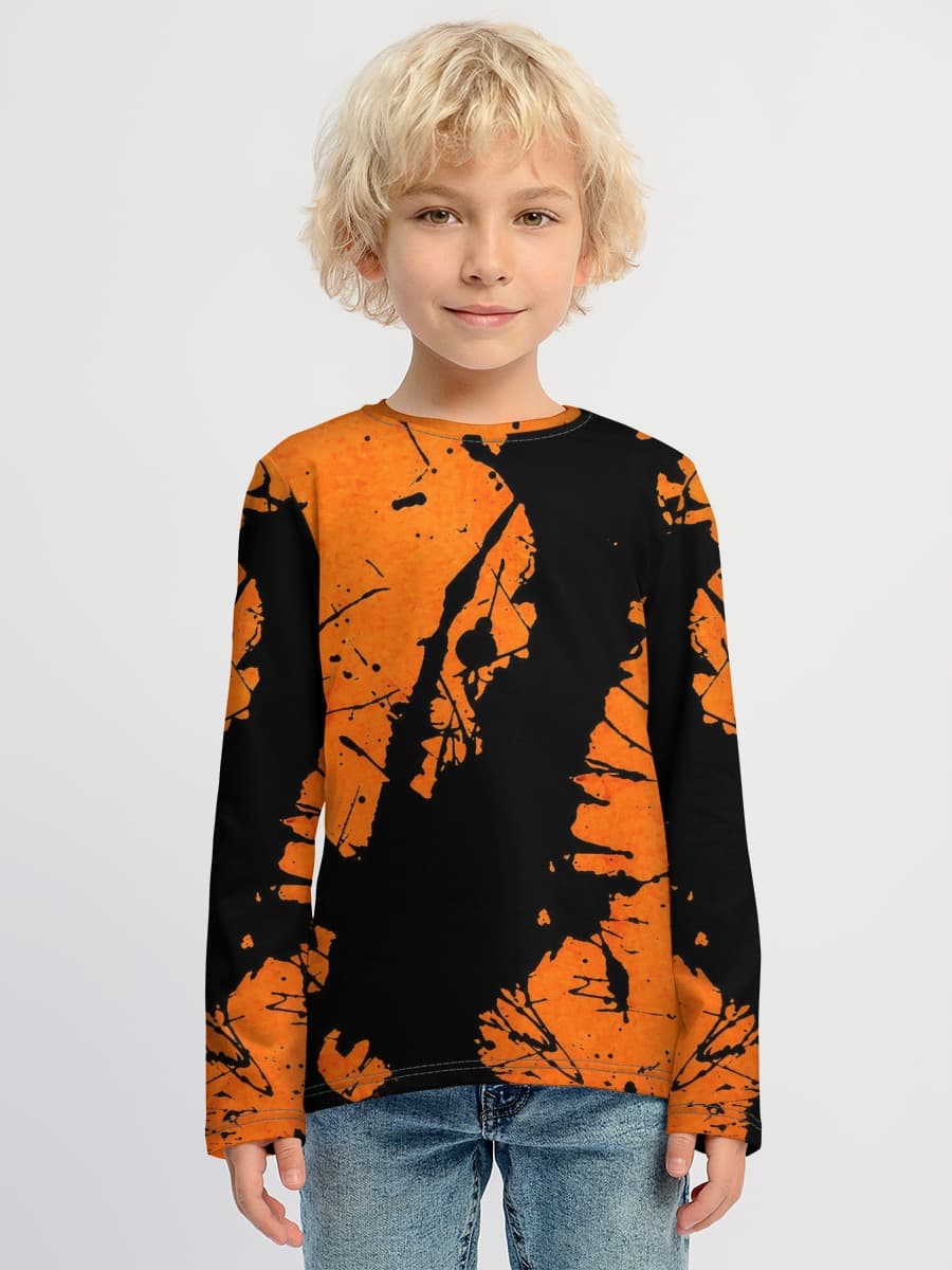 Baumwoll-Langarmshirt Jungen