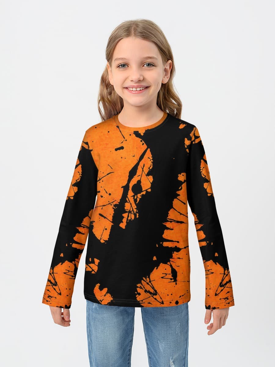 Baumwoll-Langarmshirt Mädchen