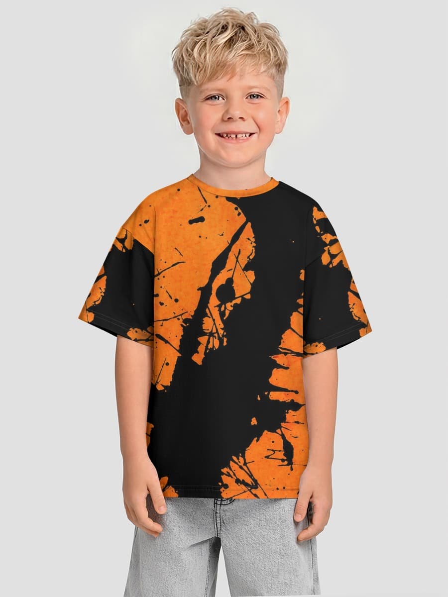 Oversized Baumwoll-T-Shirt Jungen