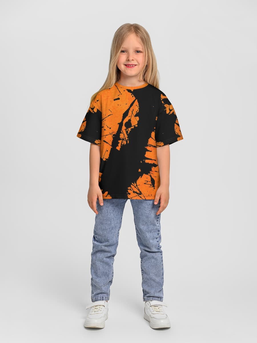 Oversized Baumwoll-T-Shirt Mädchen