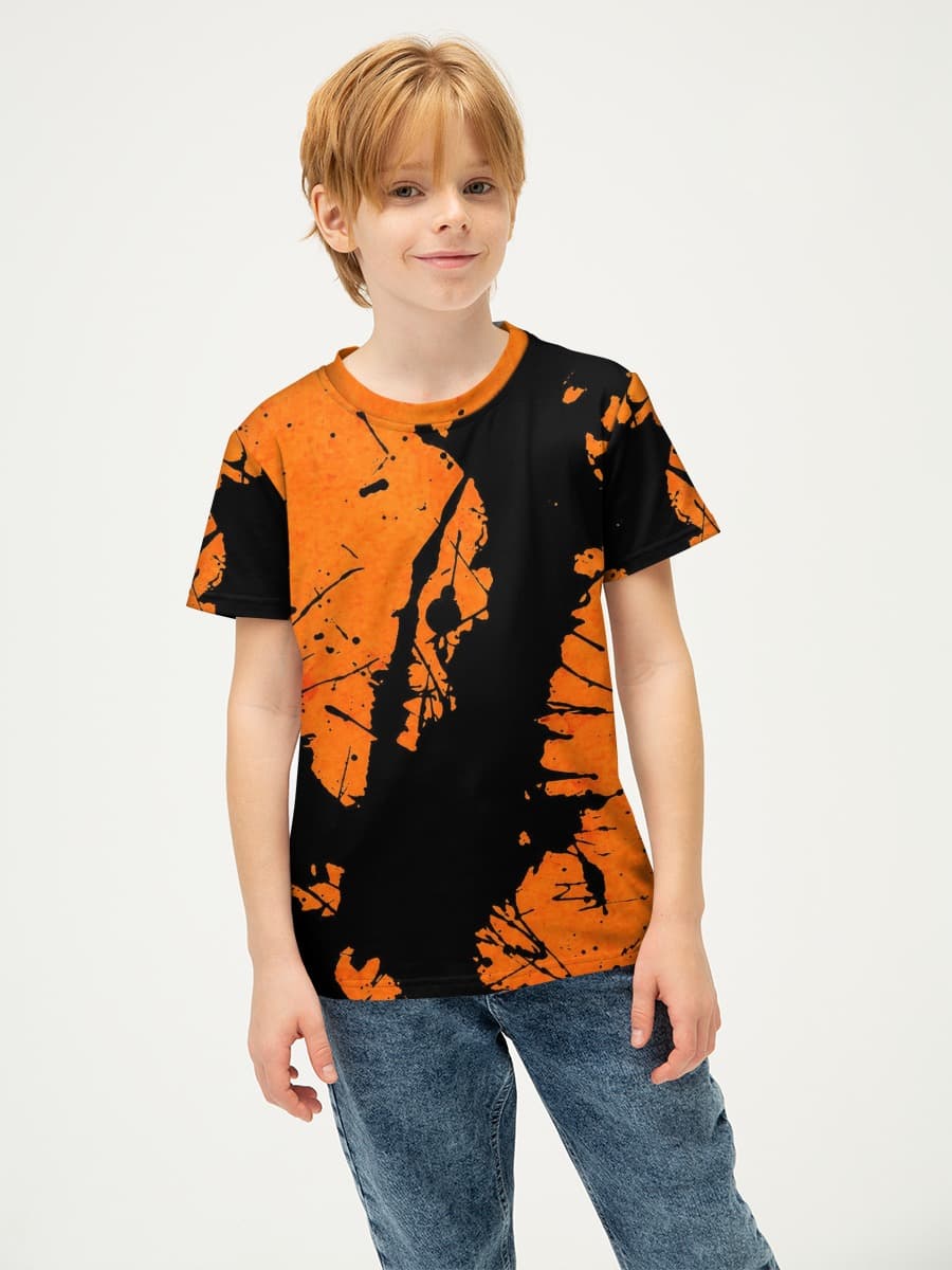 Basic Baumwoll-T-Shirt Jungen
