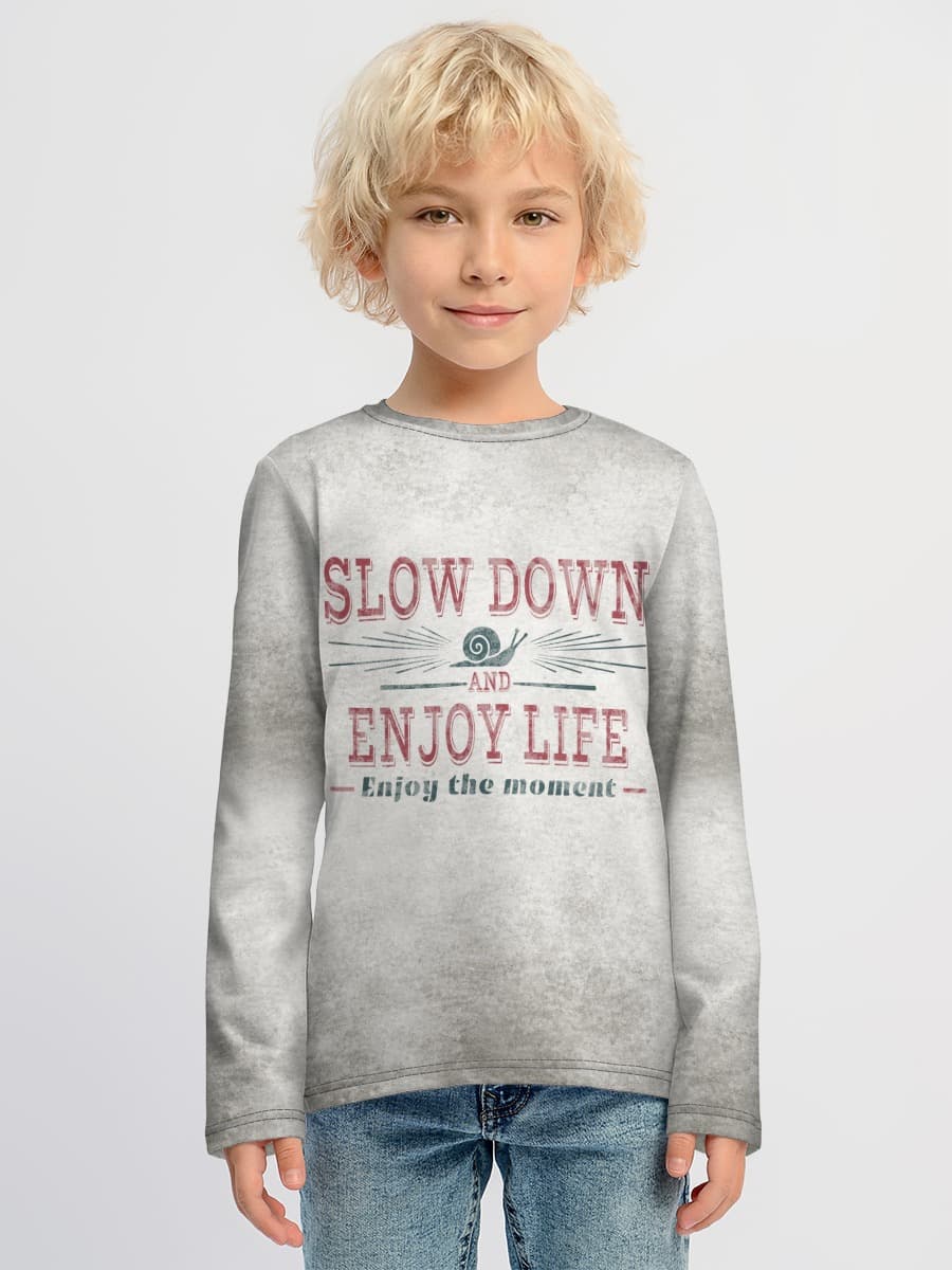Boys' cotton long sleeve shirt