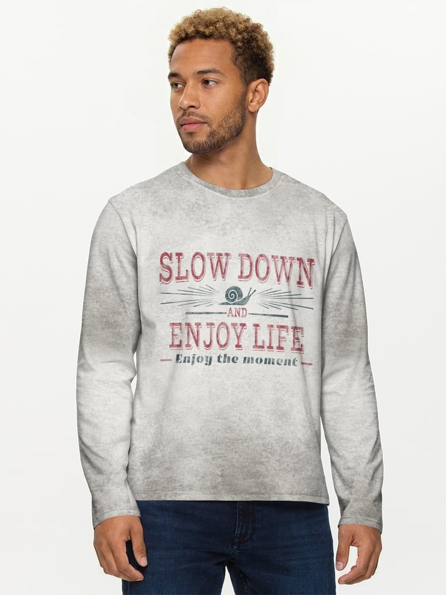 Men's cotton long sleeve shirt