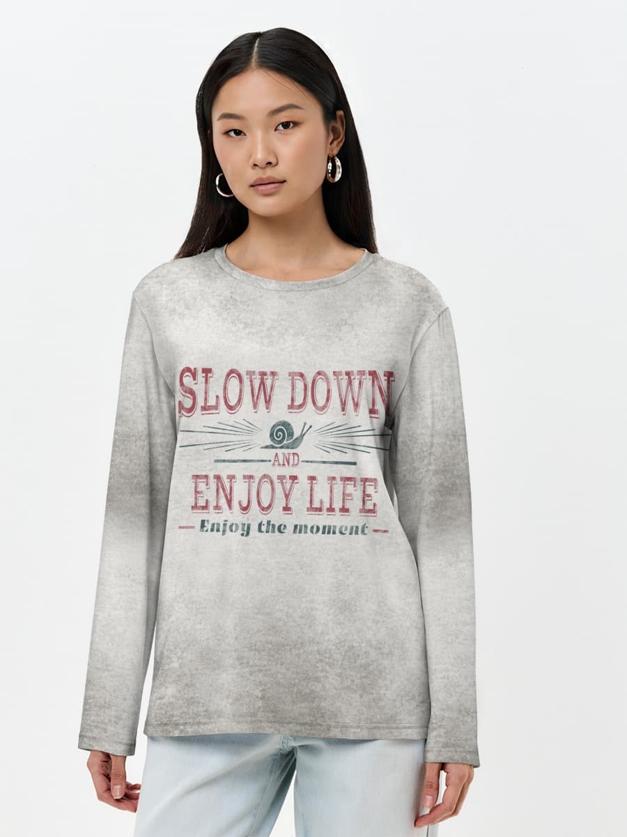 Women's long sleeve shirt. Cotton