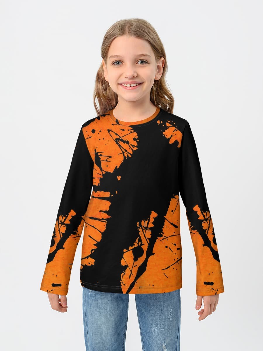 Baumwoll-Langarmshirt Mädchen