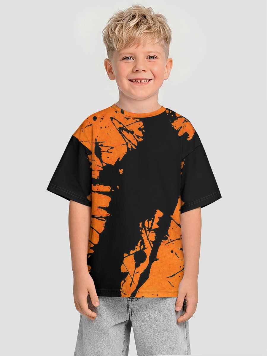 Oversized Baumwoll-T-Shirt Jungen