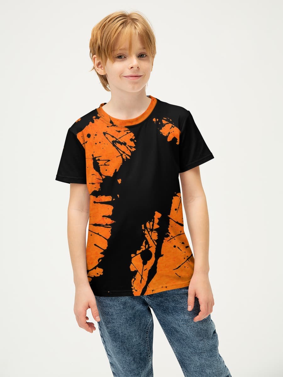 Amber Ink Splatter