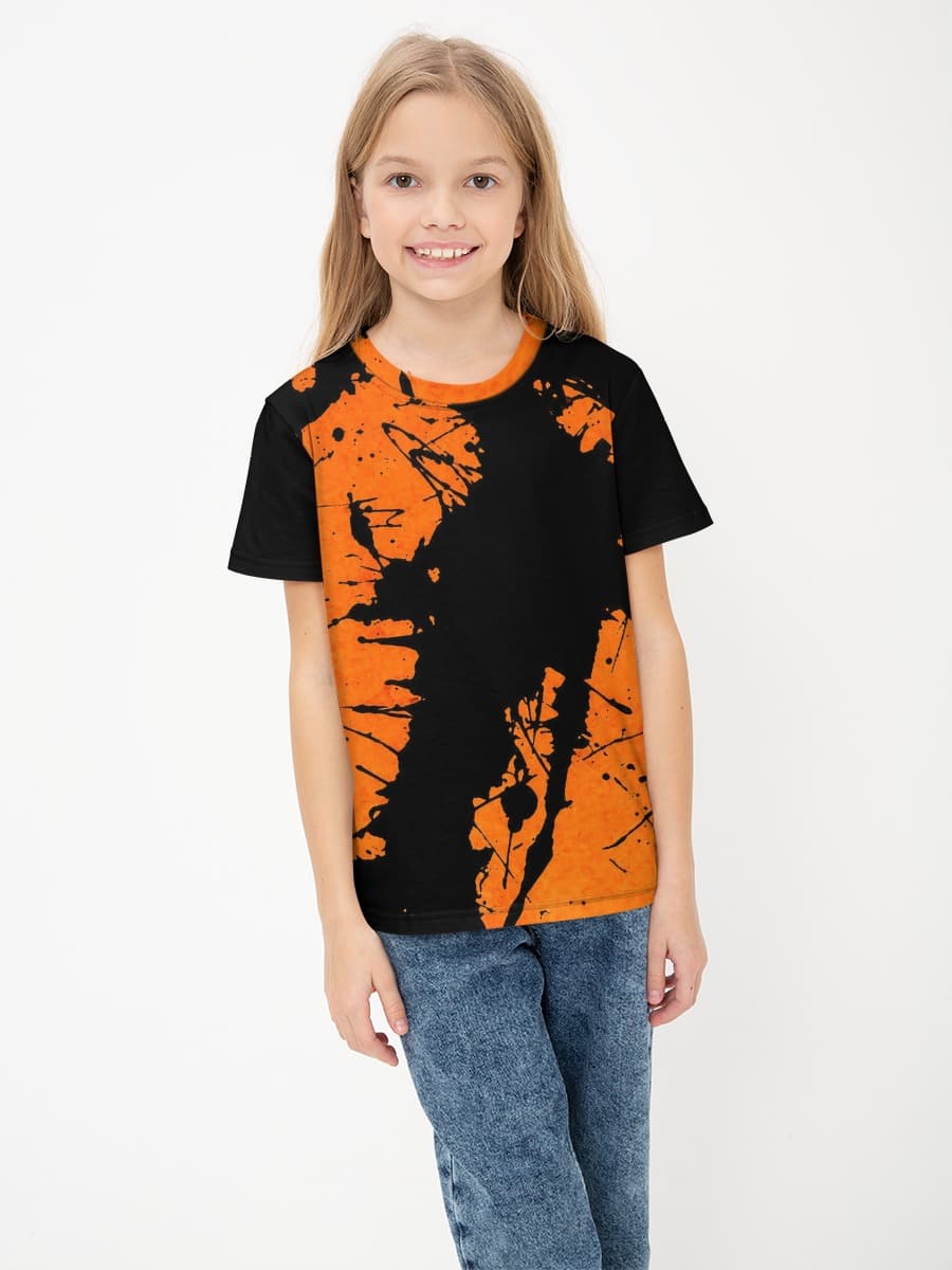 Basic Baumwoll-T-Shirt Mädchen