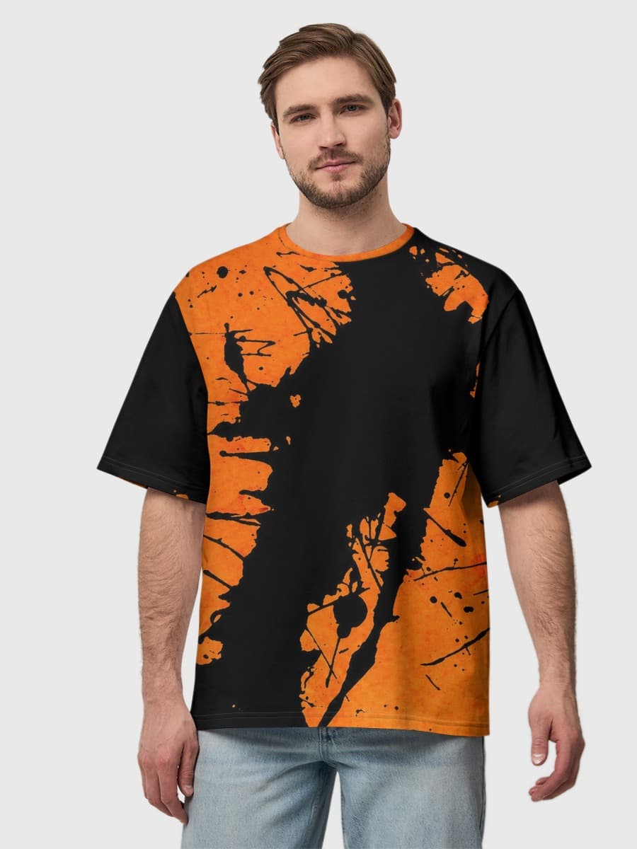 Amber Ink Splatter