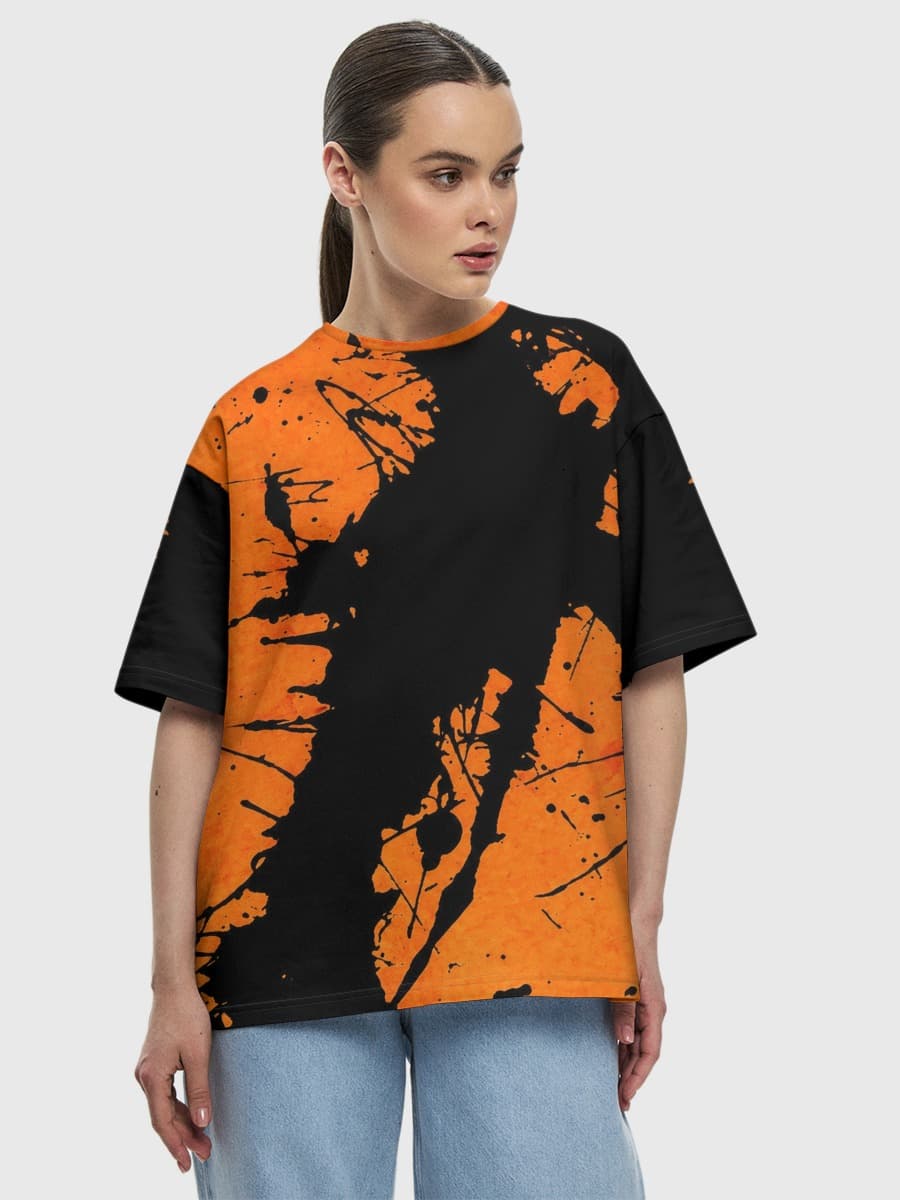 Amber Ink Splatter