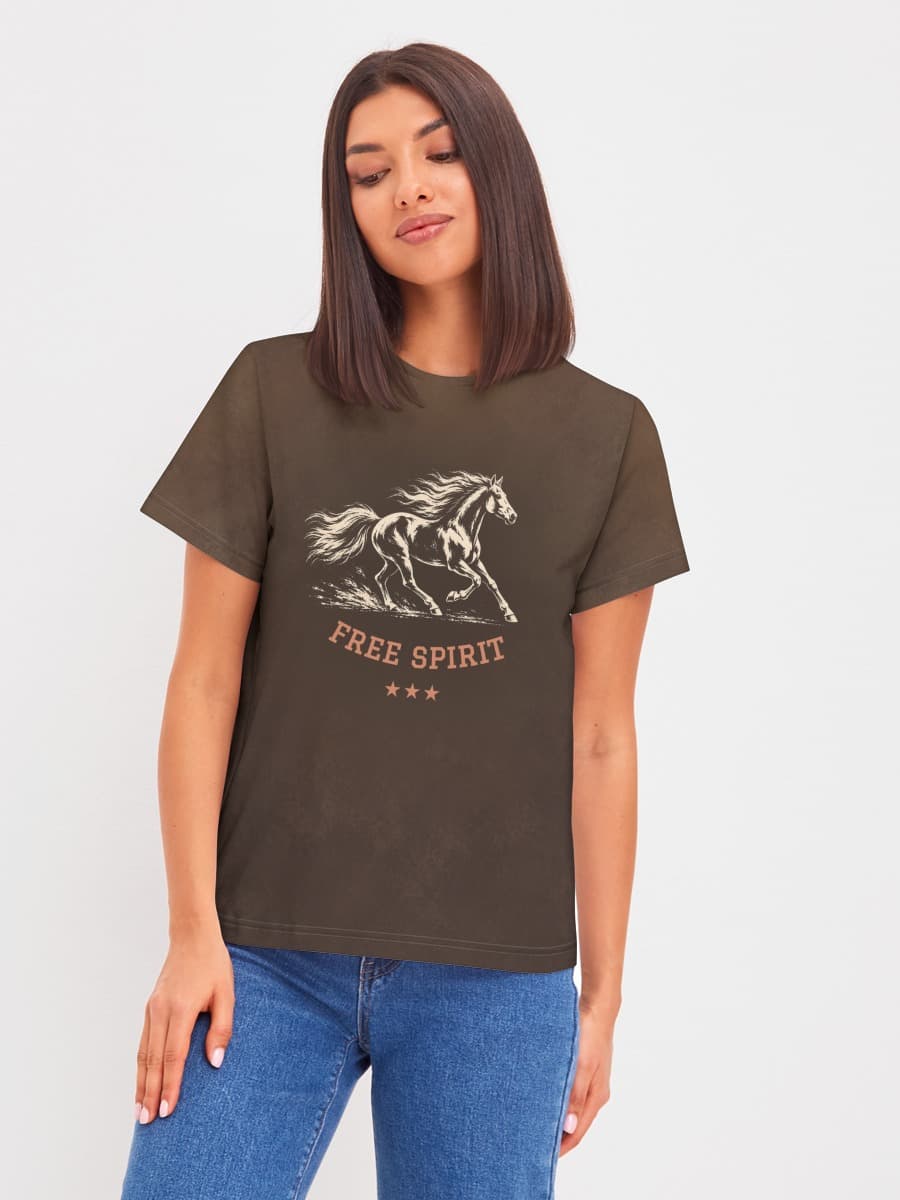 Damen Basic Baumwoll T-Shirt