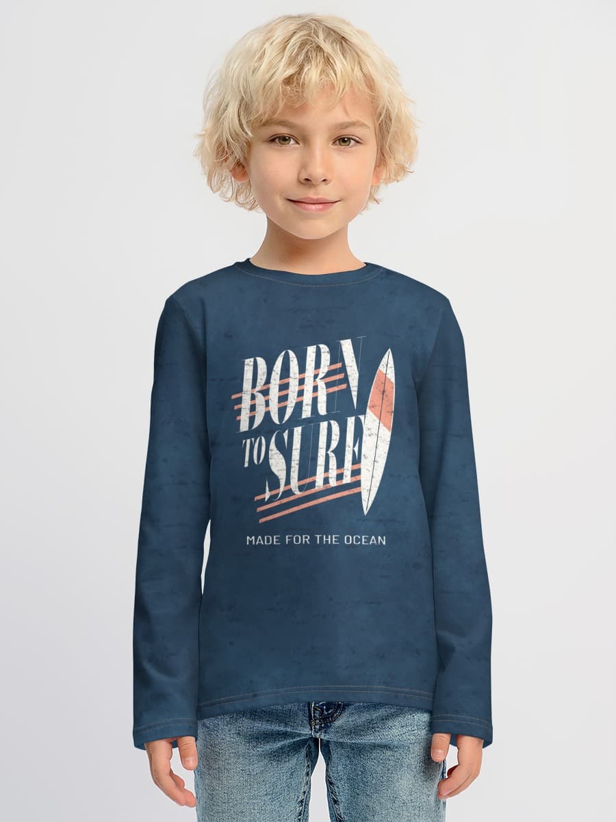 Boys' cotton long sleeve shirt