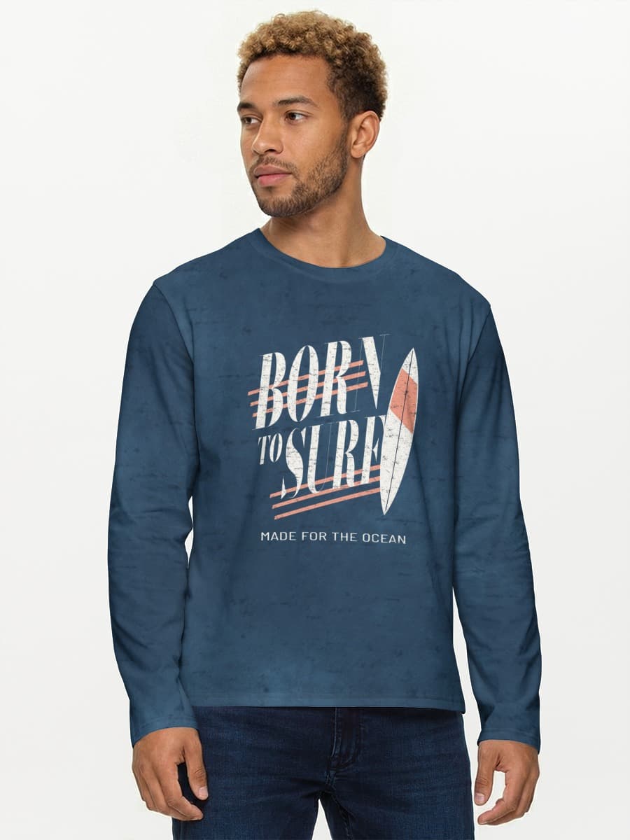 Men's cotton long sleeve shirt
