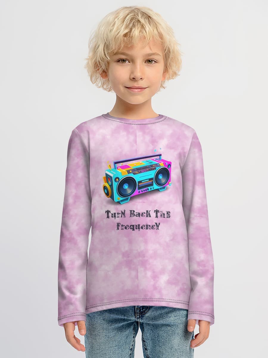 Baumwoll-Langarmshirt Jungen