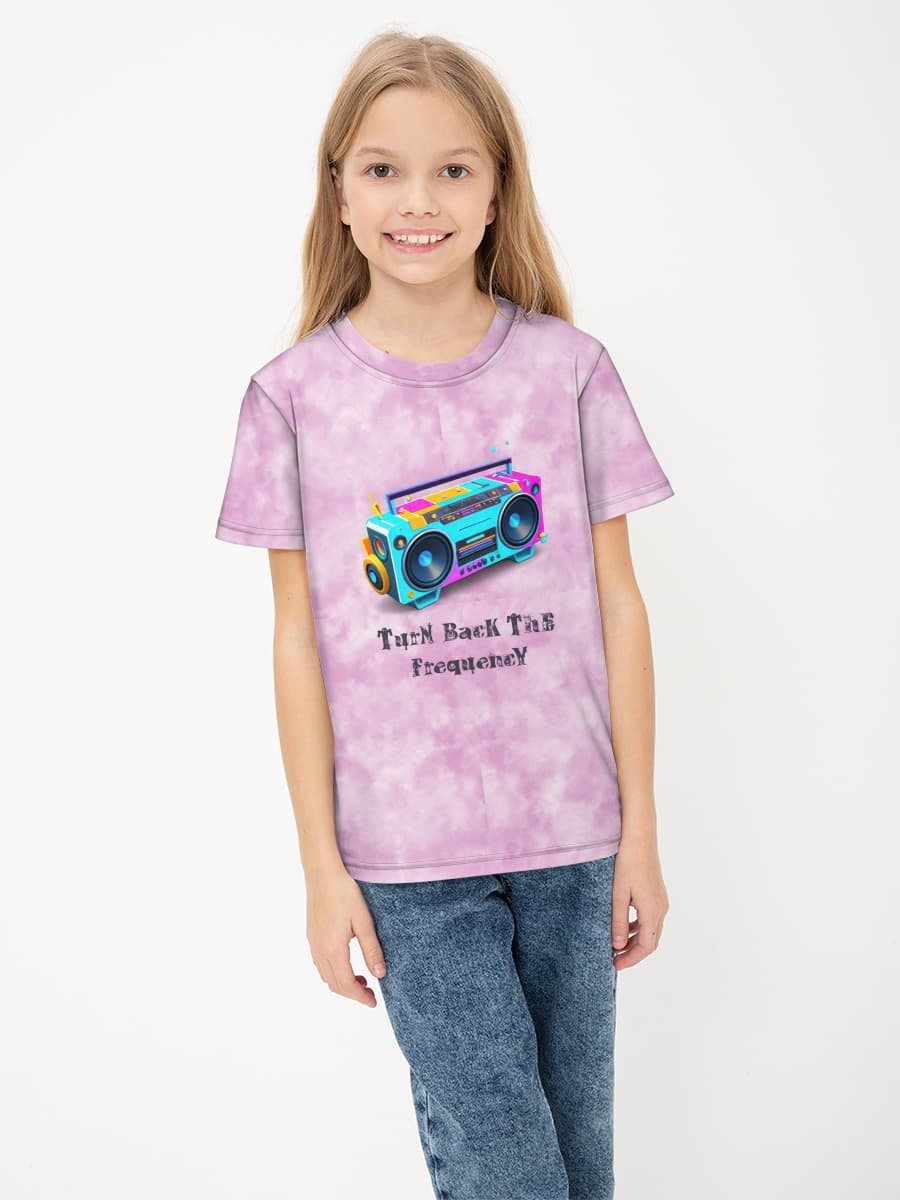 Basic Baumwoll-T-Shirt Mädchen