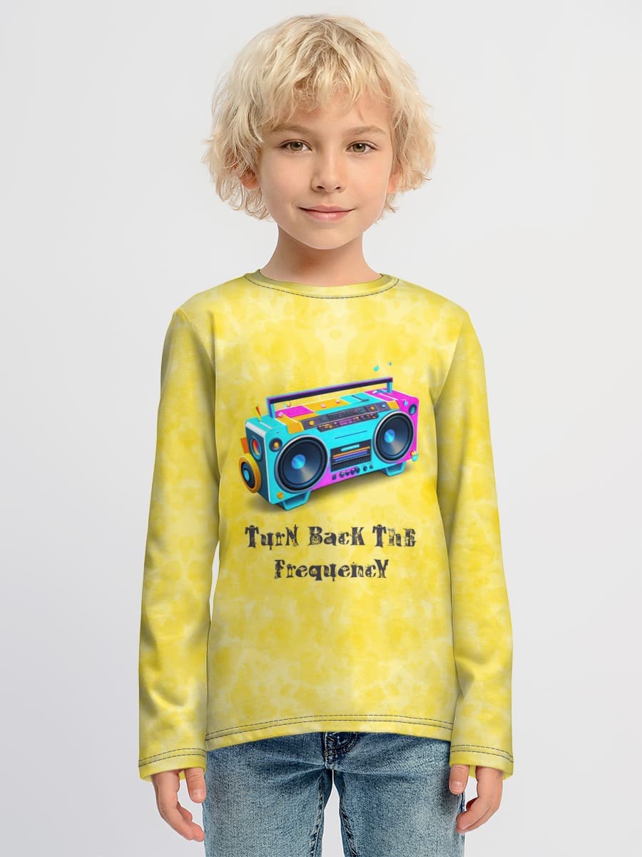 Baumwoll-Langarmshirt Jungen