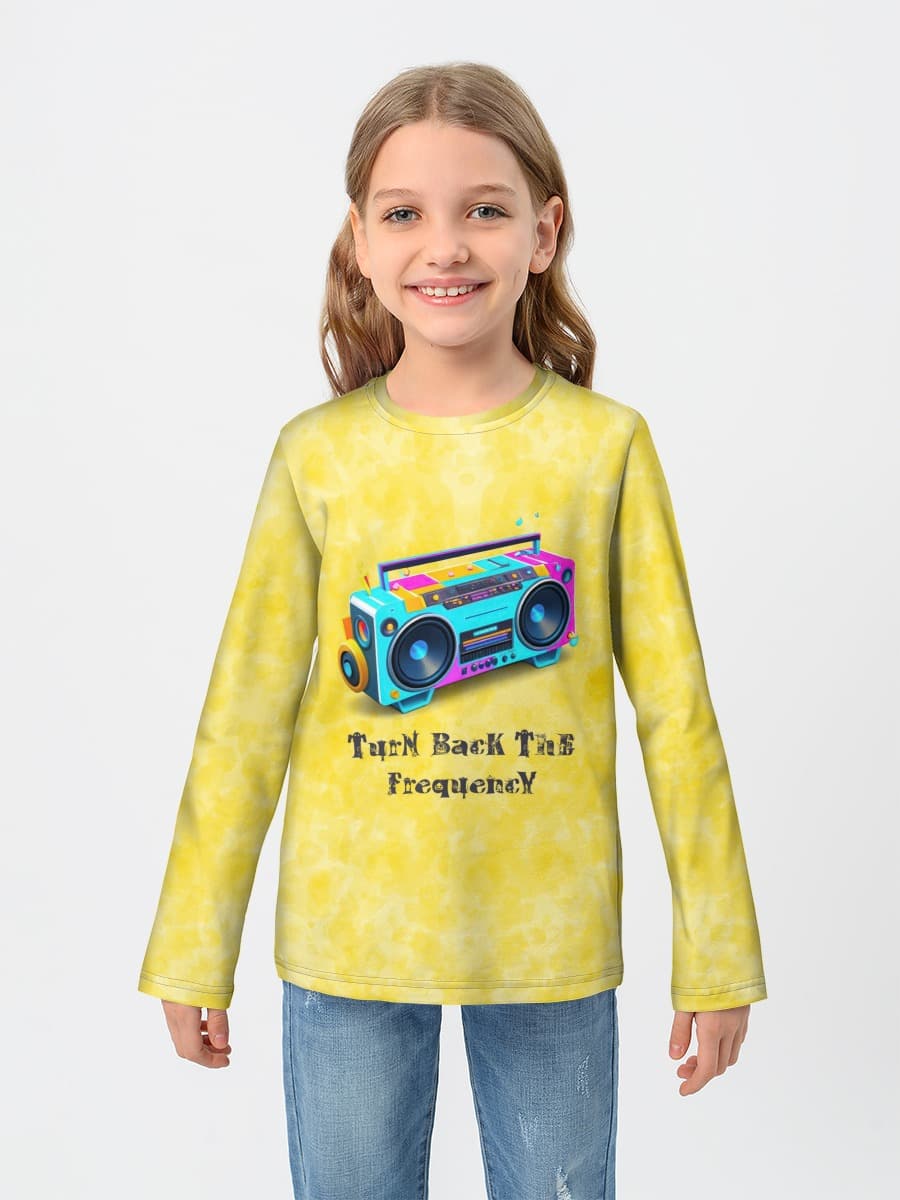 Baumwoll-Langarmshirt Mädchen