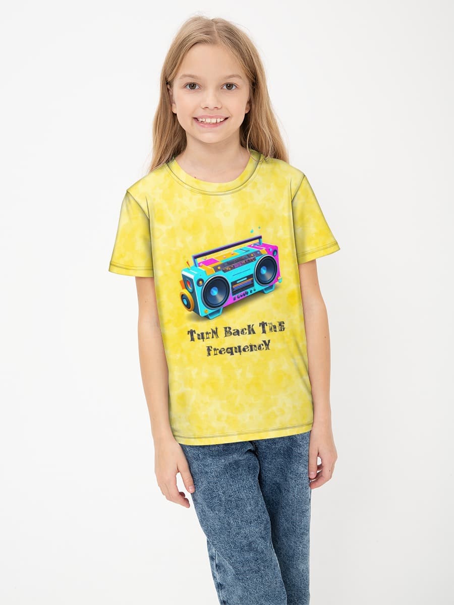 Retro Boombox Yellow
