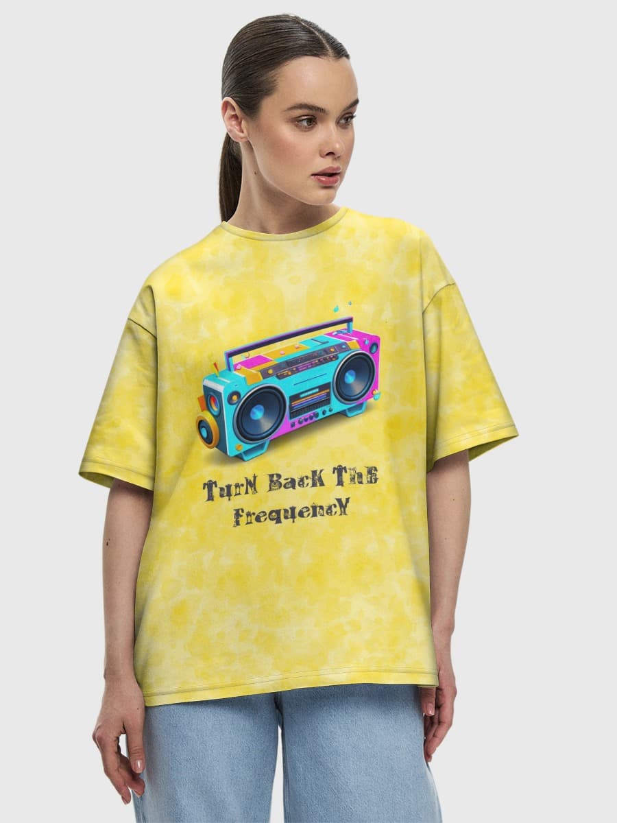 Retro Boombox Yellow