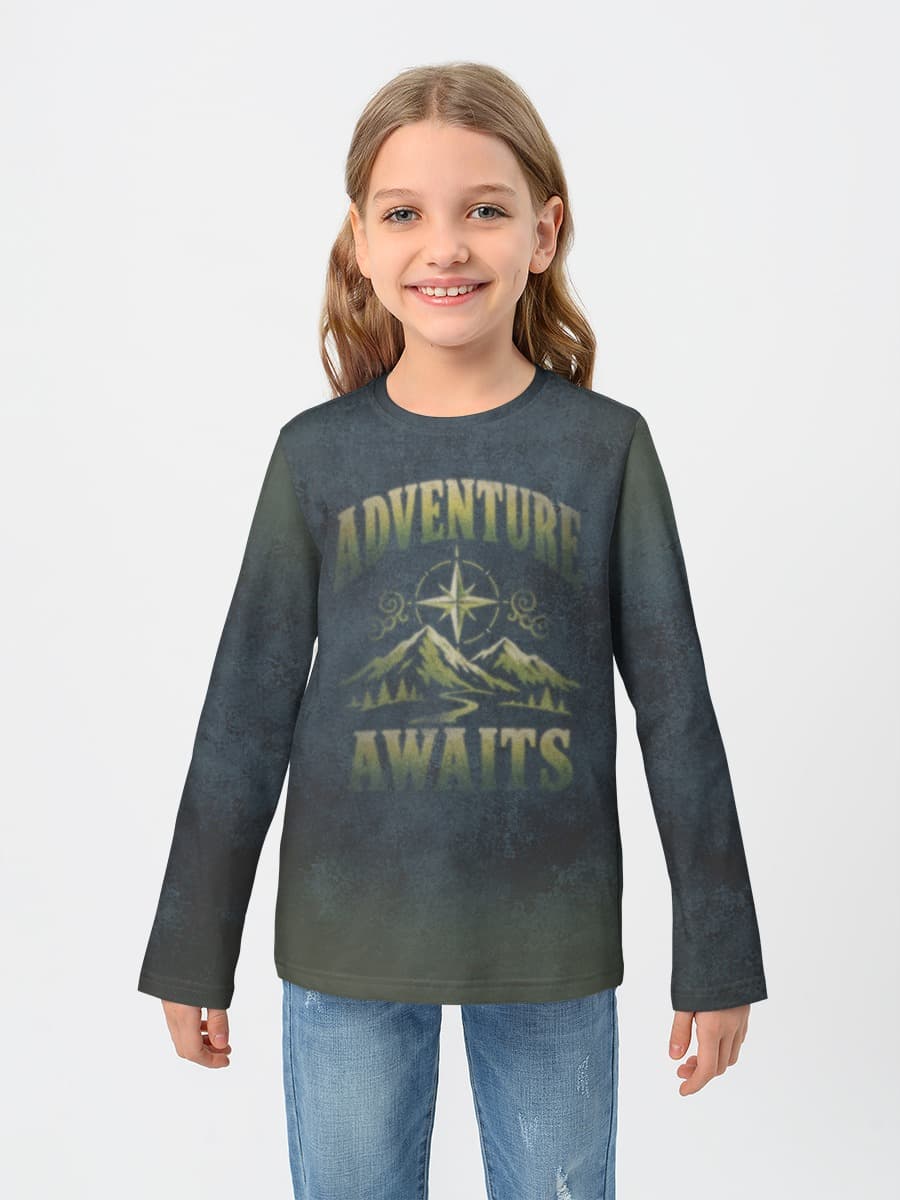 Baumwoll-Langarmshirt Mädchen