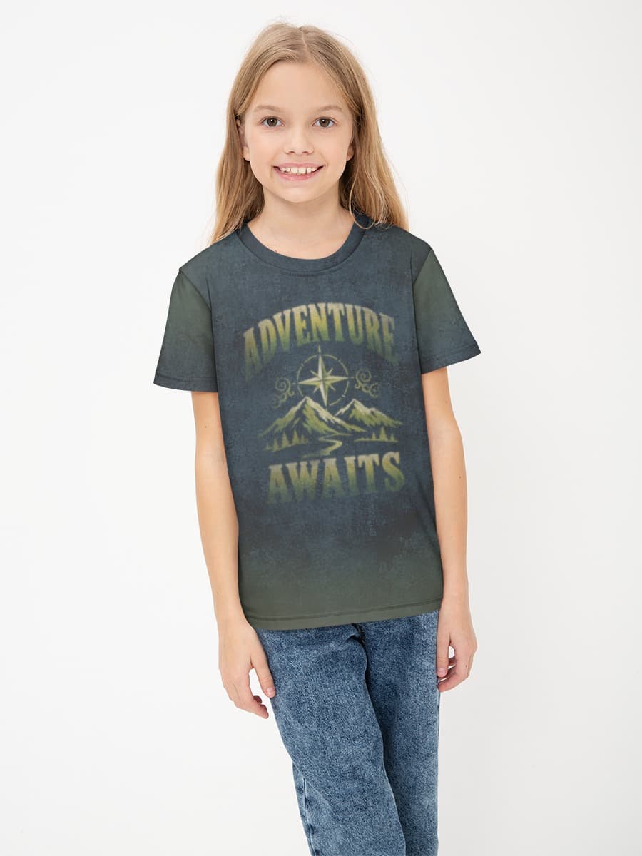 Basic Baumwoll-T-Shirt Mädchen